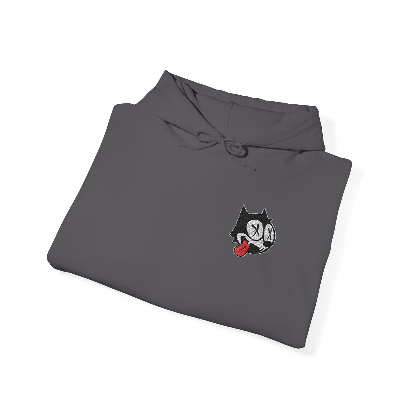 Felix Cat Dead Embroidered Hoodie