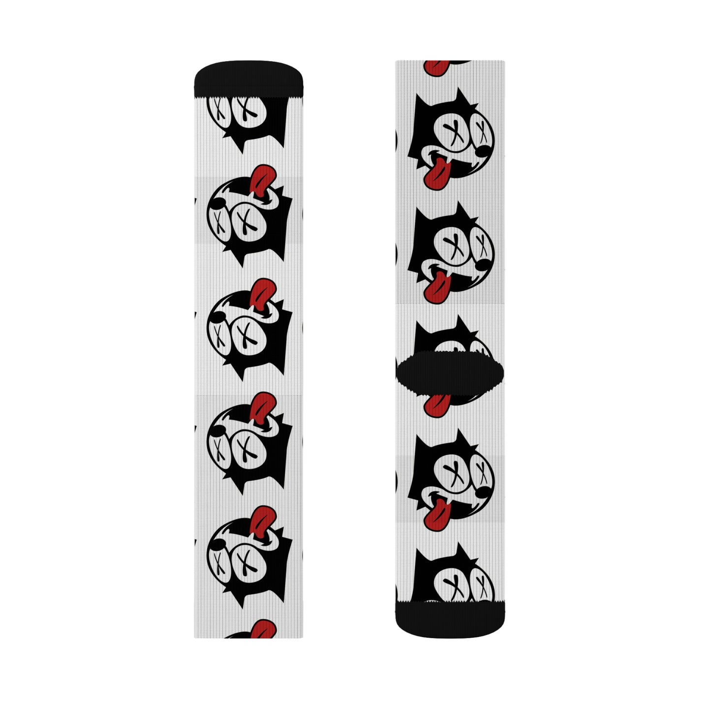 Playful Cartoon Socks, Unique Gift for Fans, Sublimation Print Socks, Cozy Everyday Wear, Ideal for Holidays and Celebrations