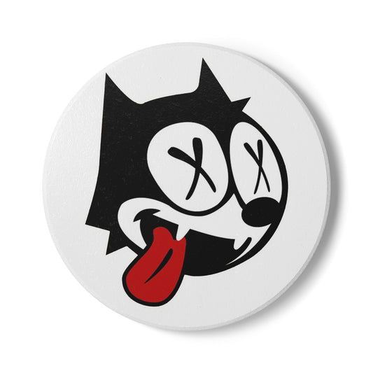 Felix Cat Dead Mug Cup Coaster