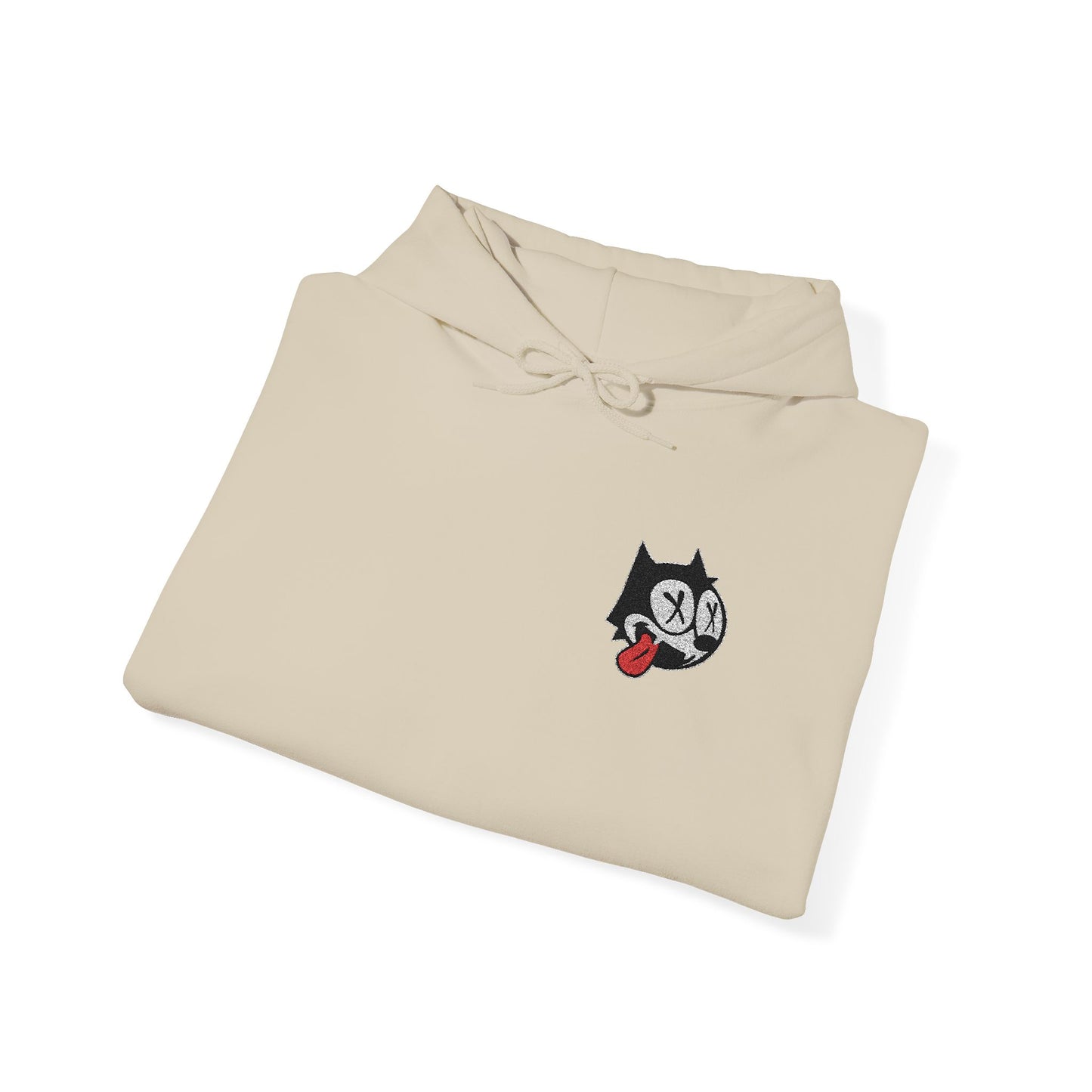 Felix Cat Dead Embroidered Hoodie