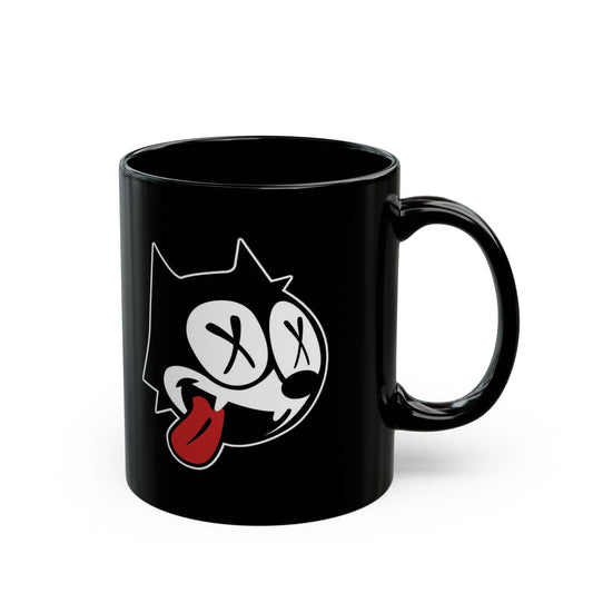 Felix Cat Dead Black Mug