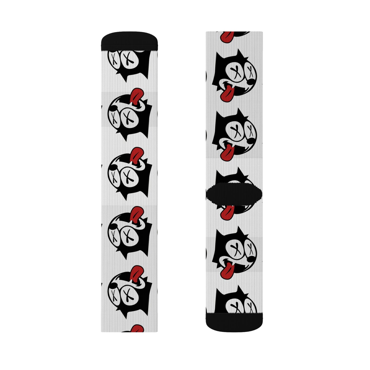 Playful Cartoon Socks, Unique Gift for Fans, Sublimation Print Socks, Cozy Everyday Wear, Ideal for Holidays and Celebrations