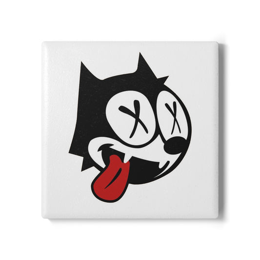 Felix Cat Dead Mug Cup Coaster