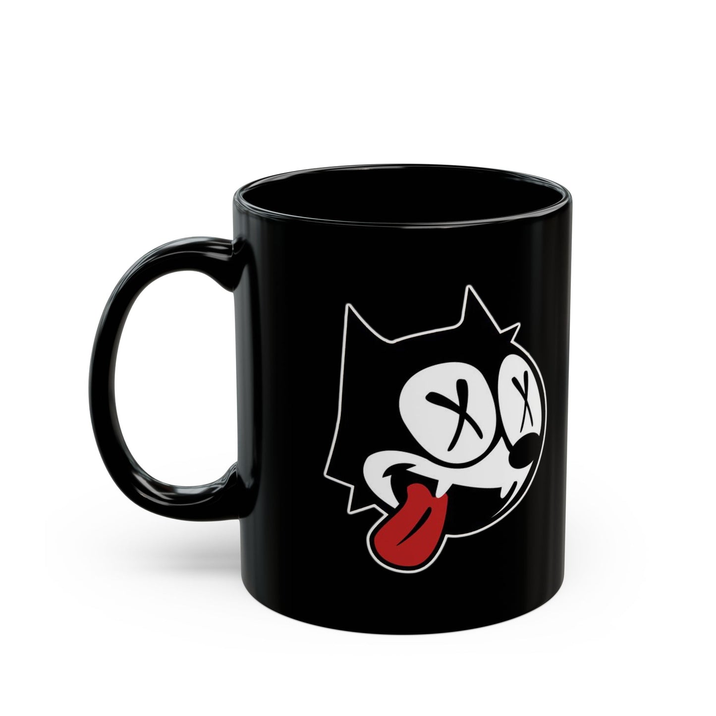 Felix Cat Dead Black Mug