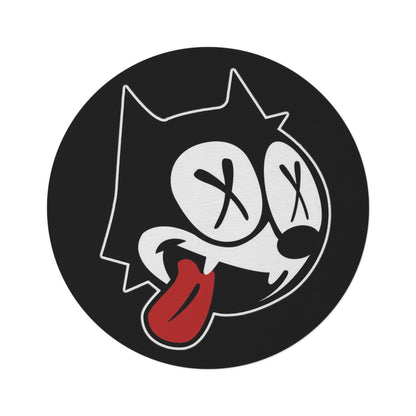 Felix Cat Dead Vintage Cartoon Round Rug